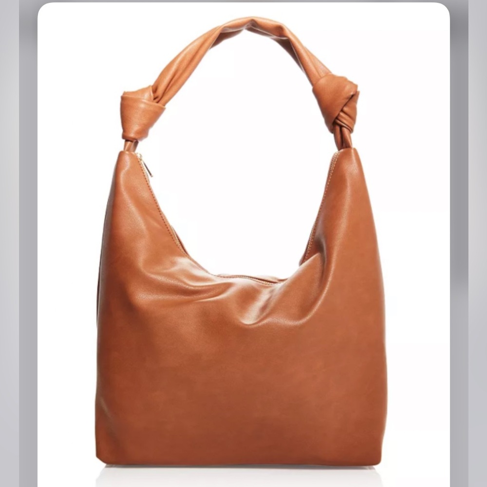 Aqua slouchy knotted hobo